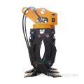 Hydraulic Fixed 2-Way Rock excavator scrap grapple